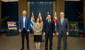 Բաթումում ՀՀ գլխավոր հյուպատոս Նարինե Մաթոսյանի հրաժեշտի հանդիպումը Աջարիայի Ինքնավար Հանրապետության Գերագույն խորհրդի նախագահ Ցոտնե Անանիձեի հետ