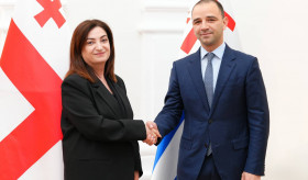 Բաթումում ՀՀ գլխավոր հյուպատոս Նարինե Մաթոսյանի հանդիպումը Բաթումի քաղաքապետ Գիորգի Ցինցաձեի հետ