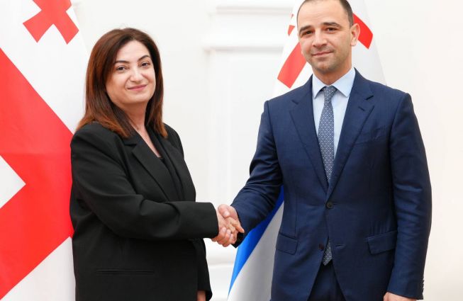 Բաթումում ՀՀ գլխավոր հյուպատոս Նարինե Մաթոսյանի հանդիպումը Բաթումի քաղաքապետ Գիորգի Ցինցաձեի հետ